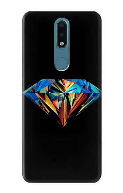 S3842 Abstract Colorful Diamond Hülle Schutzhülle Taschen für Nokia 2.4