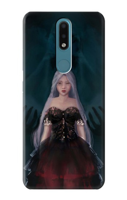 S3847 Lilith Devil Bride Gothic Girl Skull Grim Reaper Hülle Schutzhülle Taschen für Nokia 2.4