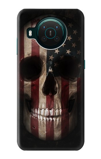 S3850 American Flag Skull Hülle Schutzhülle Taschen für Nokia X10