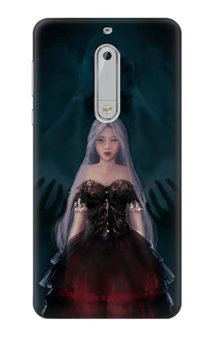 S3847 Lilith Devil Bride Gothic Girl Skull Grim Reaper Hülle Schutzhülle Taschen für Nokia 5