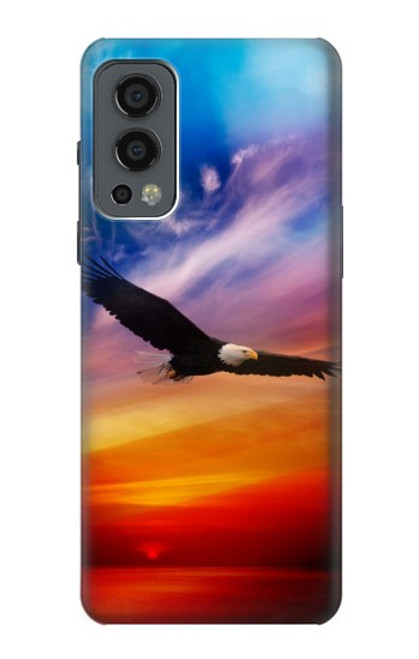 S3841 Bald Eagle Flying Colorful Sky Hülle Schutzhülle Taschen für OnePlus Nord 2 5G