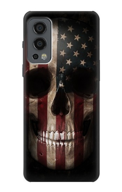 S3850 American Flag Skull Hülle Schutzhülle Taschen für OnePlus Nord 2 5G