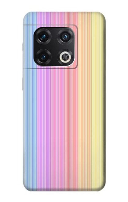 S3849 Colorful Vertical Colors Hülle Schutzhülle Taschen für OnePlus 10 Pro