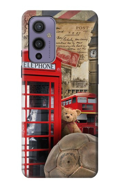 S3856 Vintage London British Hülle Schutzhülle Taschen für OnePlus 9