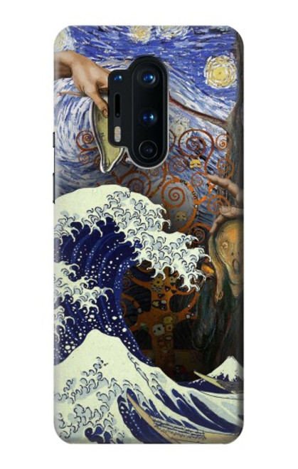 S3851 World of Art Van Gogh Hokusai Da Vinci Hülle Schutzhülle Taschen für OnePlus 8 Pro
