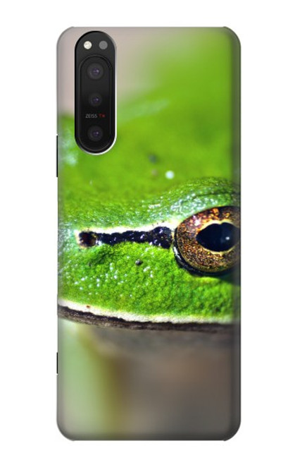 S3845 Green frog Hülle Schutzhülle Taschen für Sony Xperia 5 II