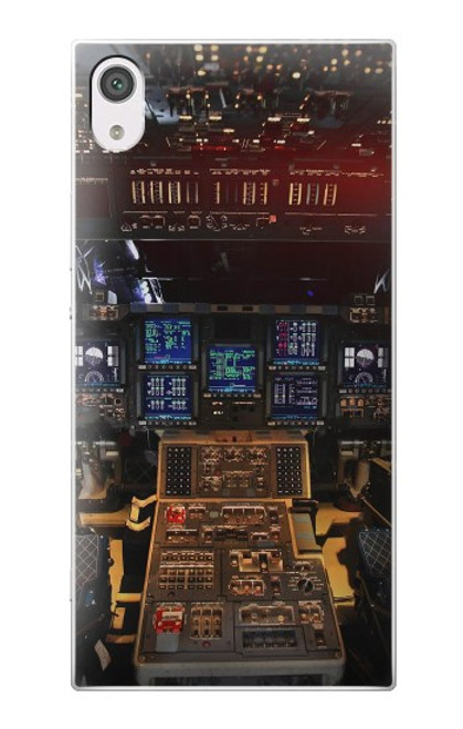 S3836 Airplane Cockpit Hülle Schutzhülle Taschen für Sony Xperia XA1