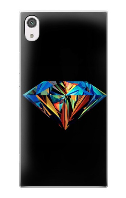 S3842 Abstract Colorful Diamond Hülle Schutzhülle Taschen für Sony Xperia XA1