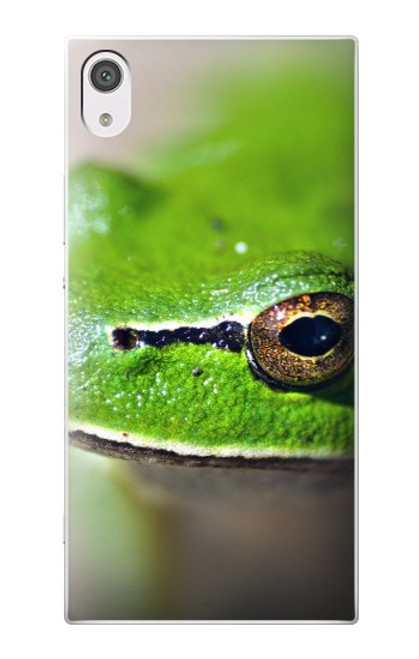 S3845 Green frog Hülle Schutzhülle Taschen für Sony Xperia XA1