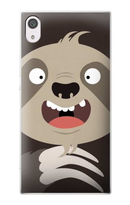 S3855 Sloth Face Cartoon Hülle Schutzhülle Taschen für Sony Xperia XA1