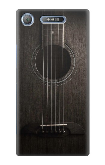 S3834 Old Woods Black Guitar Hülle Schutzhülle Taschen für Sony Xperia XZ1