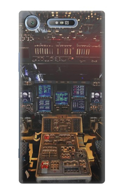 S3836 Airplane Cockpit Hülle Schutzhülle Taschen für Sony Xperia XZ1
