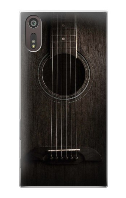 S3834 Old Woods Black Guitar Hülle Schutzhülle Taschen für Sony Xperia XZ