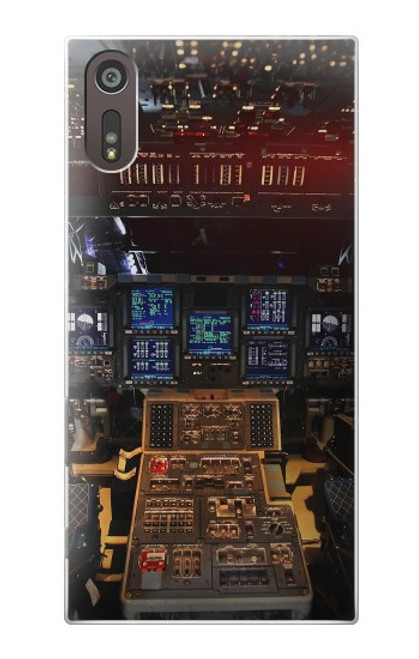 S3836 Airplane Cockpit Hülle Schutzhülle Taschen für Sony Xperia XZ