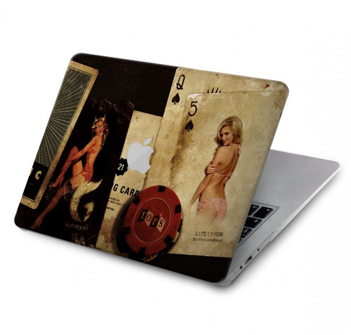 S1069 Old Vintage Sexy Poker Hülle Schutzhülle Taschen für MacBook Pro 14 M1,M2,M3 (2021,2023) - A2442, A2779, A2992, A2918