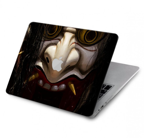 S2112 Hannya Demon Mask Hülle Schutzhülle Taschen für MacBook Pro 16 M1,M2,M3,M4 (2021,2024) - A3403, A3186, A2991, A2780, A2485