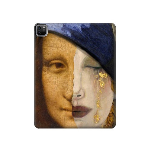 S3853 Mona Lisa Gustav Klimt Vermeer Hülle Schutzhülle Taschen für iPad Pro 12.9 (2022, 2021, 2020, 2018), iPad Air 13 (2025, 2024)