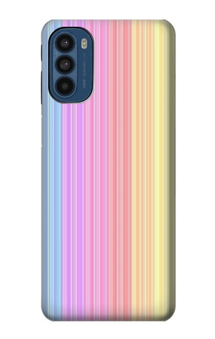 S3849 Colorful Vertical Colors Hülle Schutzhülle Taschen für Motorola Moto G41
