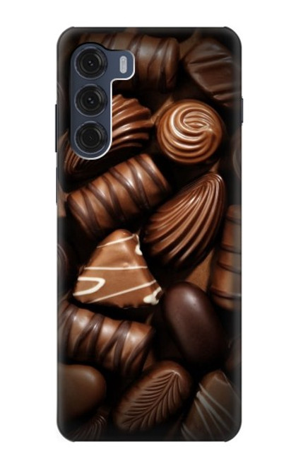 S3840 Dark Chocolate Milk Chocolate Lovers Hülle Schutzhülle Taschen für Motorola Moto G200 5G