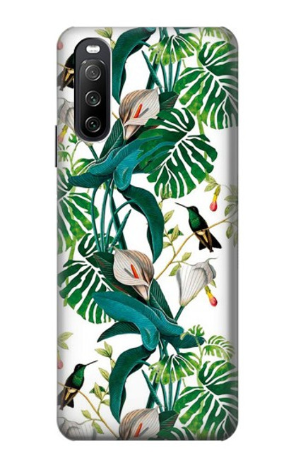 S3697 Leaf Life Birds Hülle Schutzhülle Taschen für Sony Xperia 10 III Lite