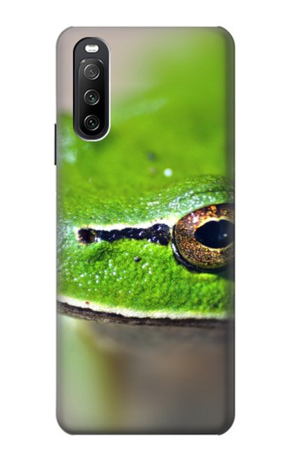 S3845 Green frog Hülle Schutzhülle Taschen für Sony Xperia 10 III Lite