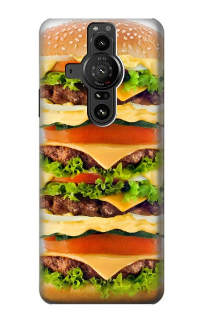 S0790 Hamburger Hülle Schutzhülle Taschen für Sony Xperia Pro-I