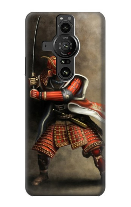 S0796 Japan Red Samurai Hülle Schutzhülle Taschen für Sony Xperia Pro-I