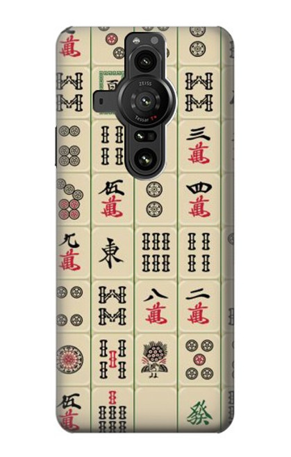 S0802 Mahjong Hülle Schutzhülle Taschen für Sony Xperia Pro-I