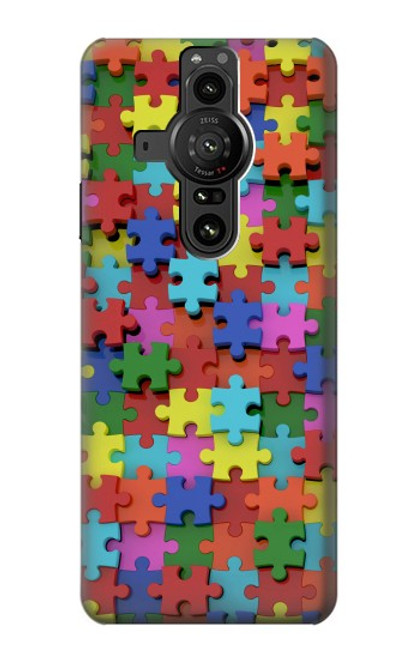 S0816 Puzzle Hülle Schutzhülle Taschen für Sony Xperia Pro-I