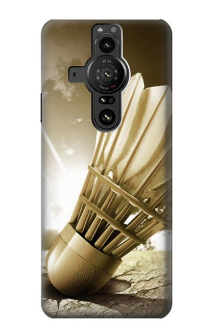 S0979 Badminton Sport Art Hülle Schutzhülle Taschen für Sony Xperia Pro-I