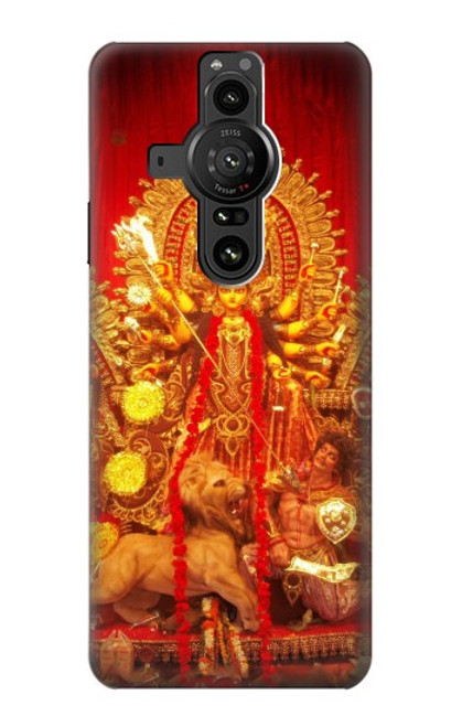 S1030 Hindu God Durga Puja Hülle Schutzhülle Taschen für Sony Xperia Pro-I