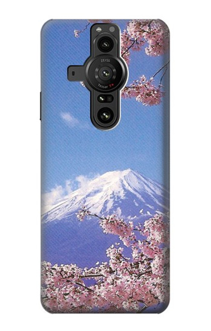 S1060 Mount Fuji Sakura Cherry Blossom Hülle Schutzhülle Taschen für Sony Xperia Pro-I