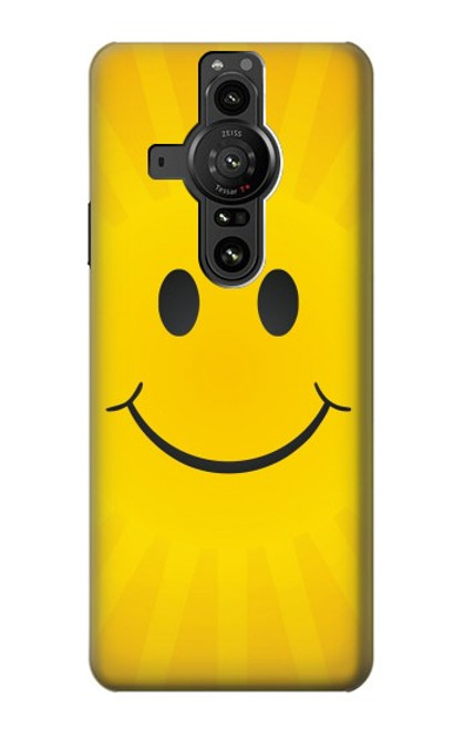 S1146 Yellow Sun Smile Hülle Schutzhülle Taschen für Sony Xperia Pro-I