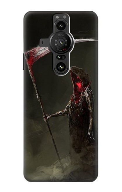 S1319 Grim Reaper Death Scythe Hülle Schutzhülle Taschen für Sony Xperia Pro-I