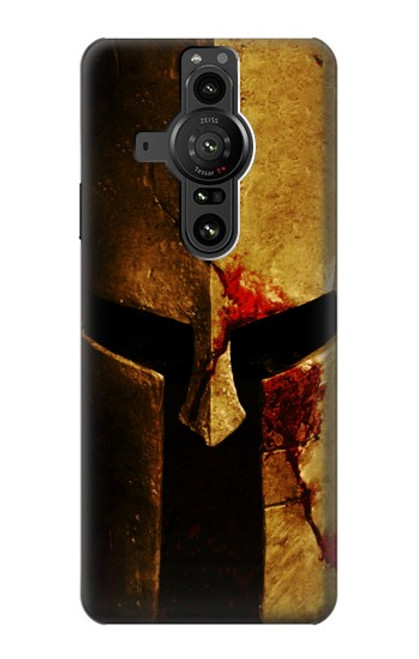 S2439 Warrior Spartan Helmet Hülle Schutzhülle Taschen für Sony Xperia Pro-I