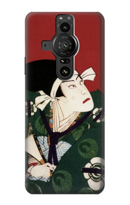 S2498 Japan Art Toyohara Kunichika Hülle Schutzhülle Taschen für Sony Xperia Pro-I