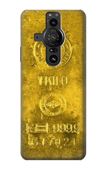S2618 One Kilo Gold Bar Hülle Schutzhülle Taschen für Sony Xperia Pro-I