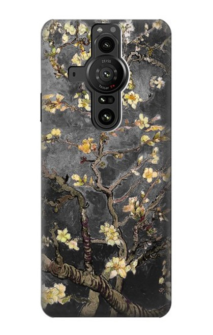S2664 Black Blossoming Almond Tree Van Gogh Hülle Schutzhülle Taschen für Sony Xperia Pro-I