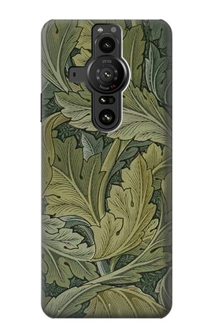 S3790 William Morris Acanthus Leaves Hülle Schutzhülle Taschen für Sony Xperia Pro-I