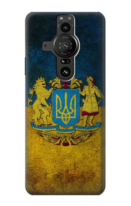 S3858 Ukraine Vintage Flag Hülle Schutzhülle Taschen für Sony Xperia Pro-I