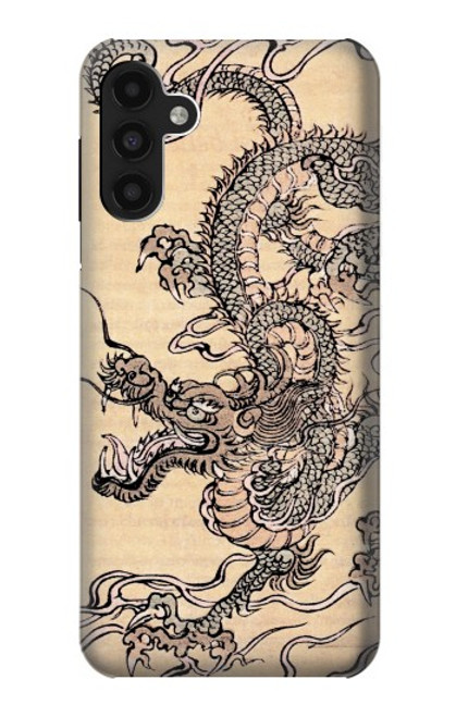 S0318 Antique Dragon Hülle Schutzhülle Taschen für Samsung Galaxy A13 4G