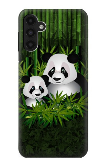 S2441 Panda Family Bamboo Forest Hülle Schutzhülle Taschen für Samsung Galaxy A13 4G