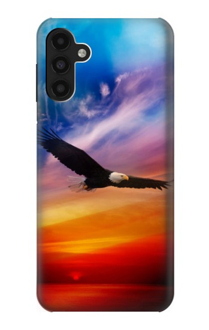 S3841 Bald Eagle Flying Colorful Sky Hülle Schutzhülle Taschen für Samsung Galaxy A13 4G