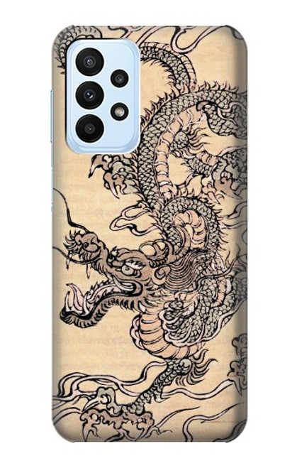 S0318 Antique Dragon Hülle Schutzhülle Taschen für Samsung Galaxy A23