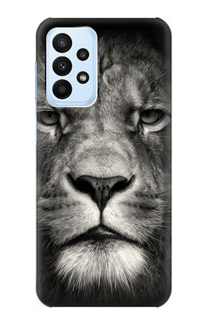 S1352 Lion Face Hülle Schutzhülle Taschen für Samsung Galaxy A23