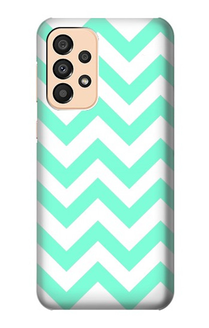 S1723 Mint Chevron Zigzag Hülle Schutzhülle Taschen für Samsung Galaxy A33 5G
