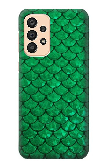 S2704 Green Fish Scale Pattern Graphic Hülle Schutzhülle Taschen für Samsung Galaxy A33 5G