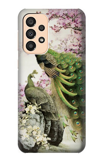 S2773 Peacock Chinese Brush Painting Hülle Schutzhülle Taschen für Samsung Galaxy A33 5G