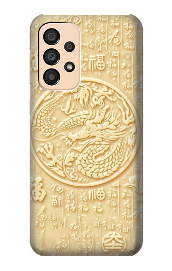 S3288 White Jade Dragon Graphic Painted Hülle Schutzhülle Taschen für Samsung Galaxy A33 5G