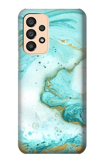 S3399 Green Marble Graphic Print Hülle Schutzhülle Taschen für Samsung Galaxy A33 5G